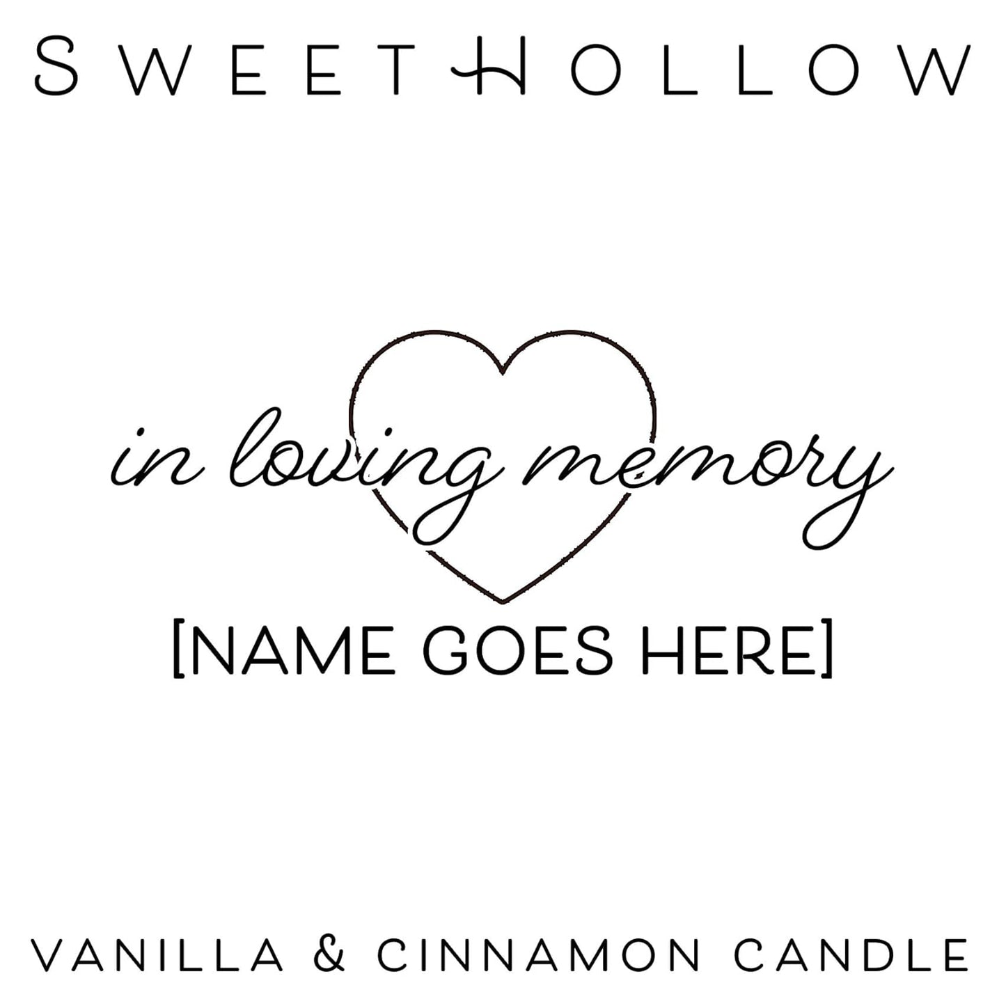 Personalized Candle for Sympathy