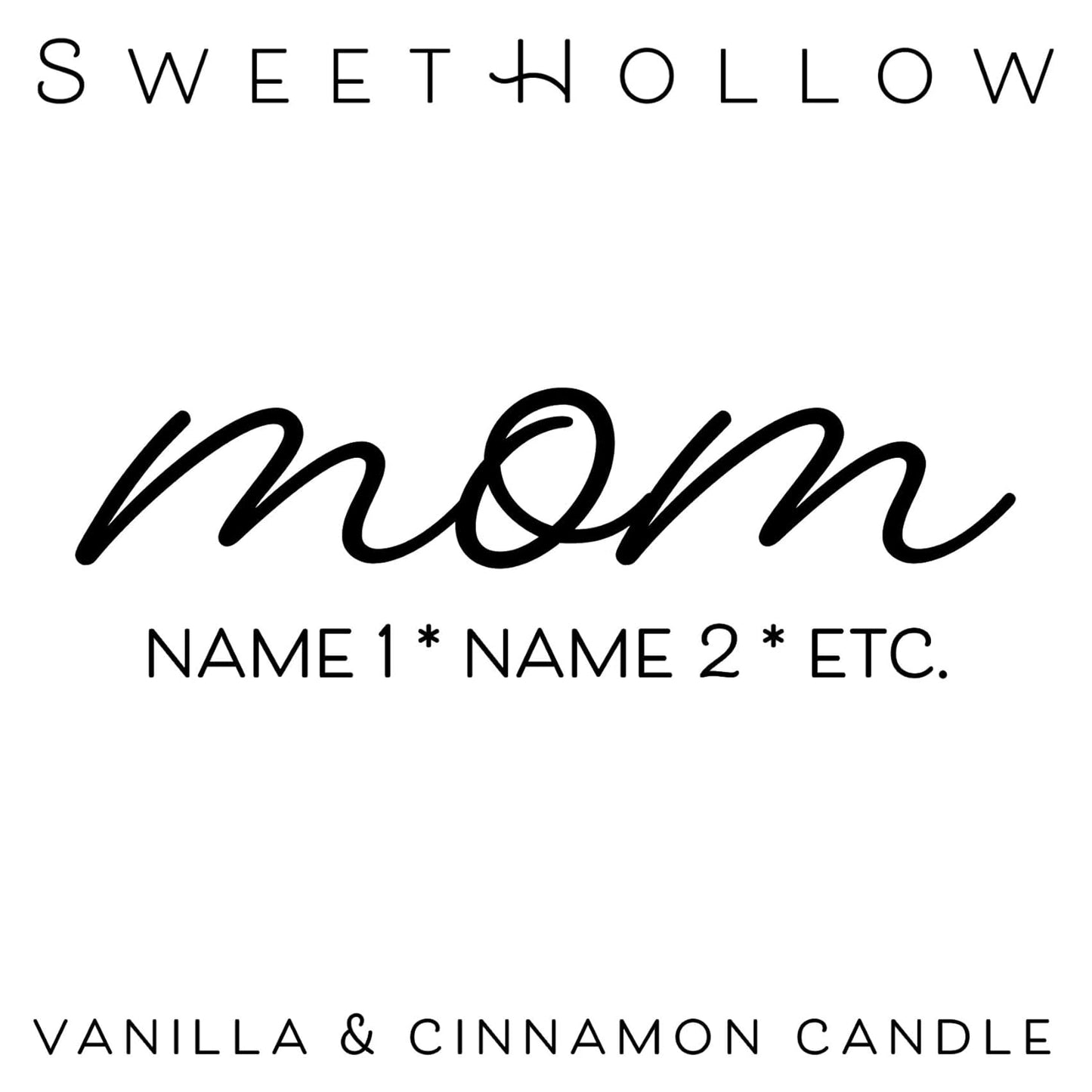 Custom Mom Candle with Kids Names