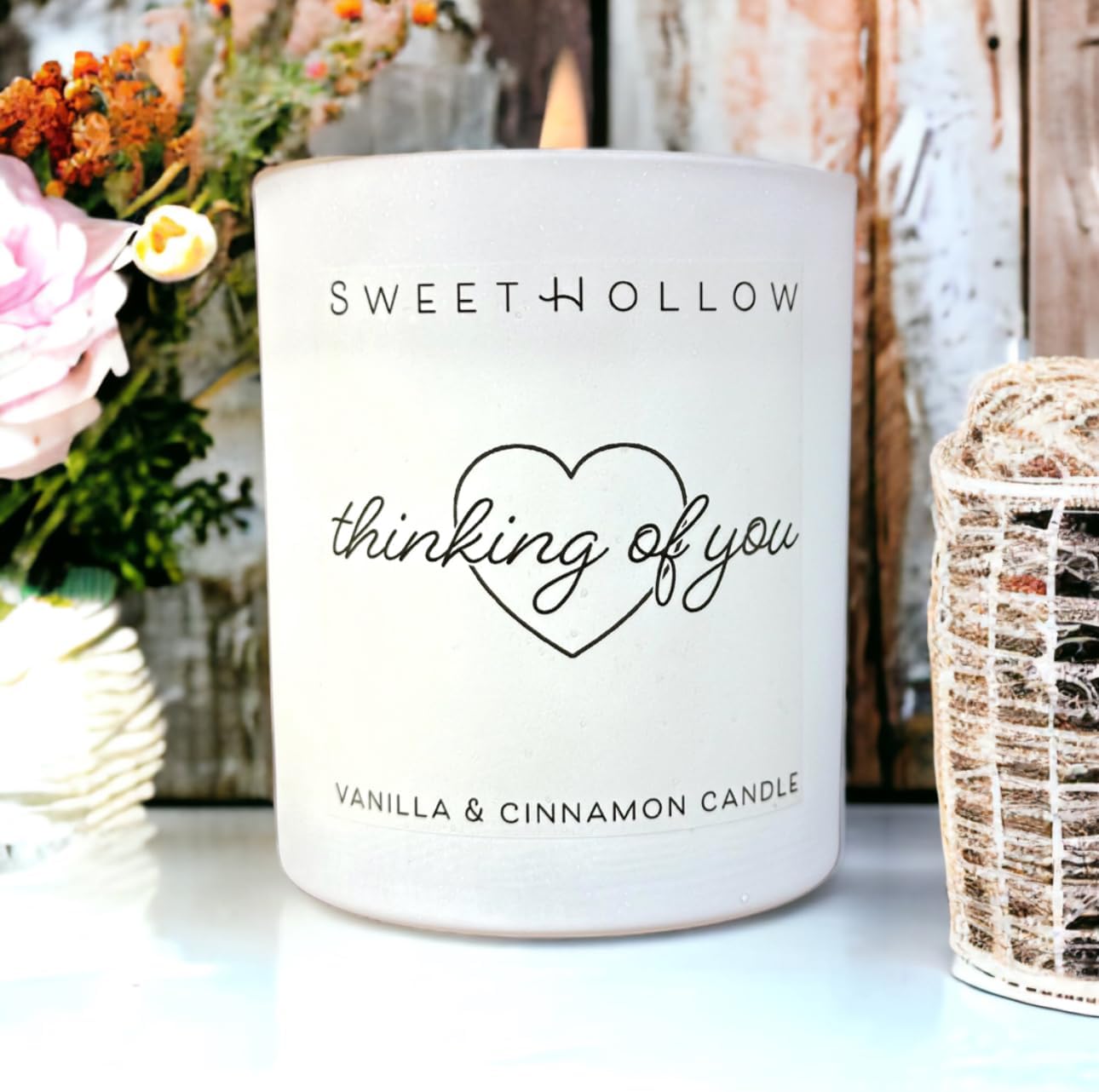 Thinking of You Candle With Heart