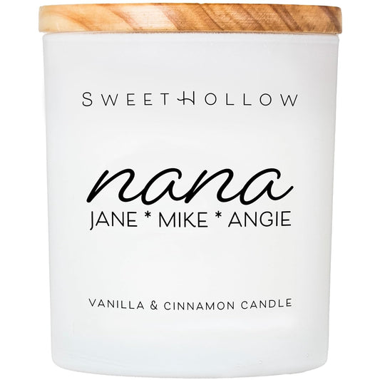 Custom Candle with Kids Names