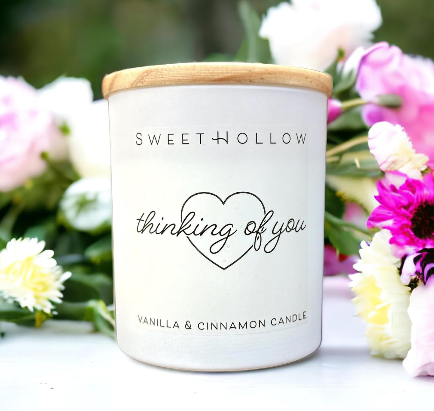 Thinking of You Candle With Heart