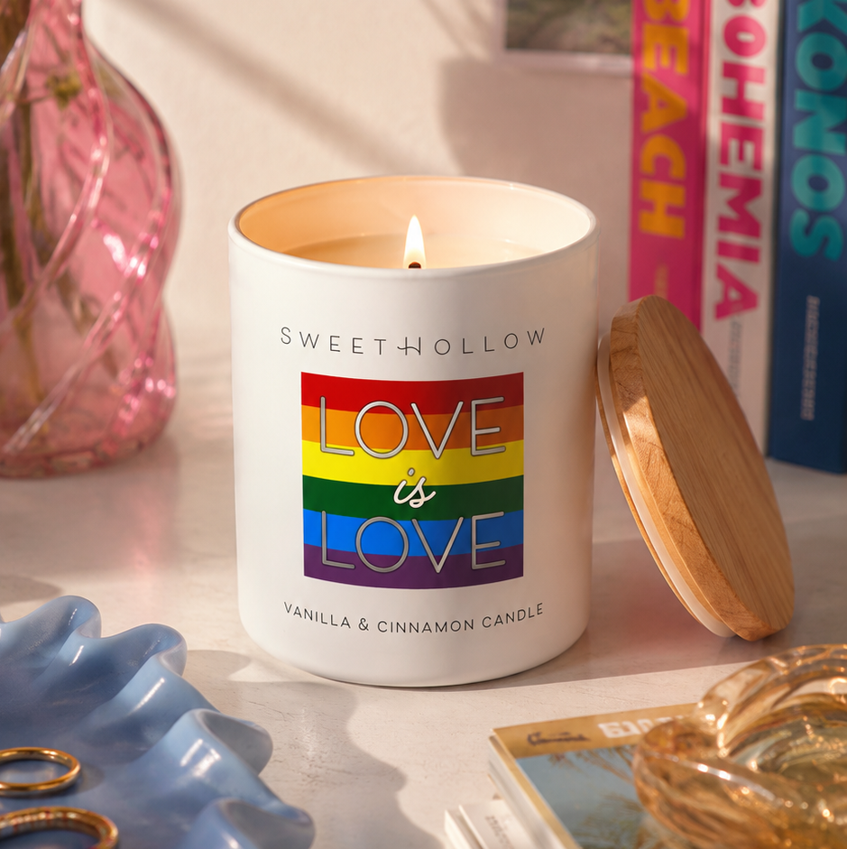 Love is Love Gay Pride Candle (traditional)
