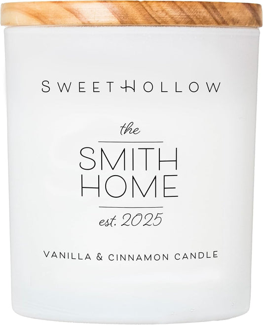 Personalized Candle for Family New Home