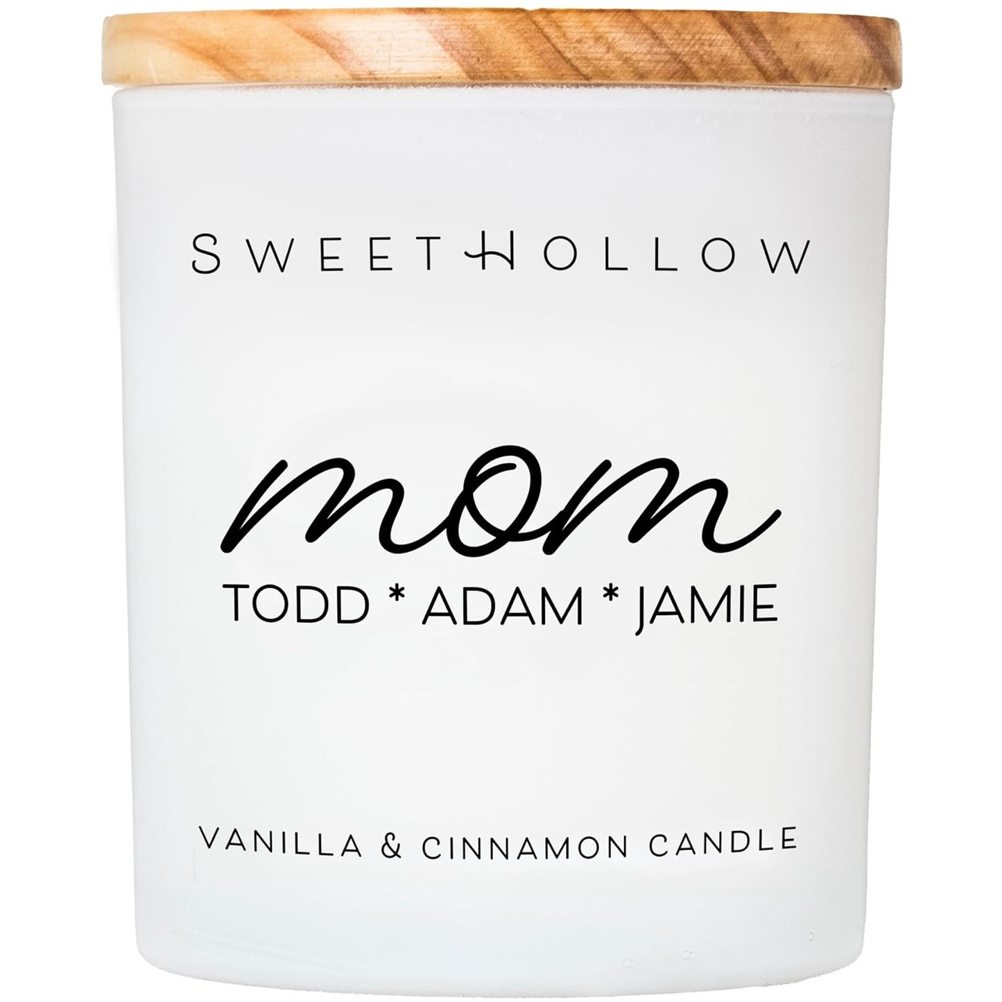 Custom Mom Candle with Kids Names