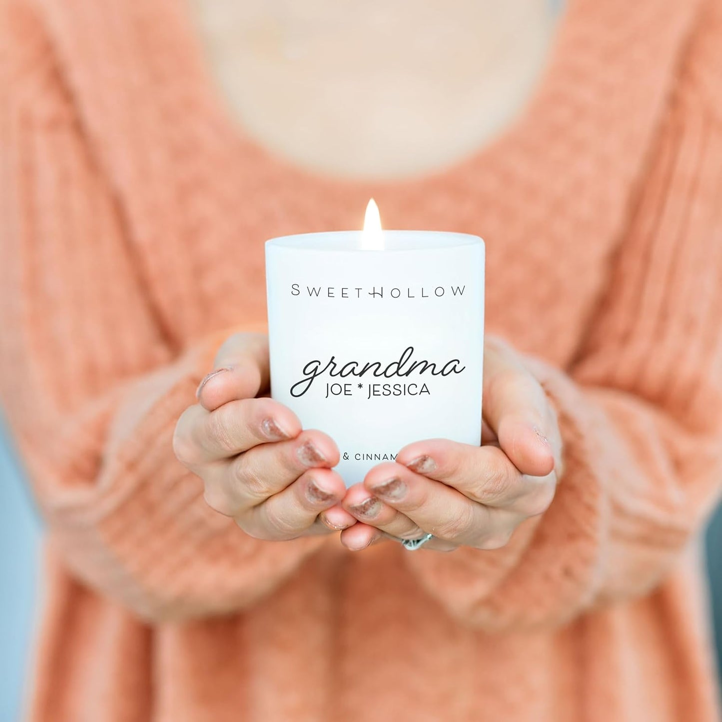 Custom Grandma Candle with Kids Names