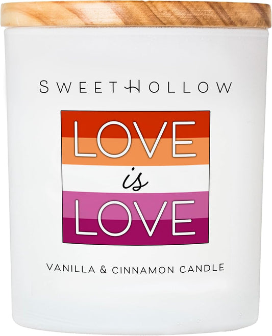 Love is Love Lesbian Pride Candle