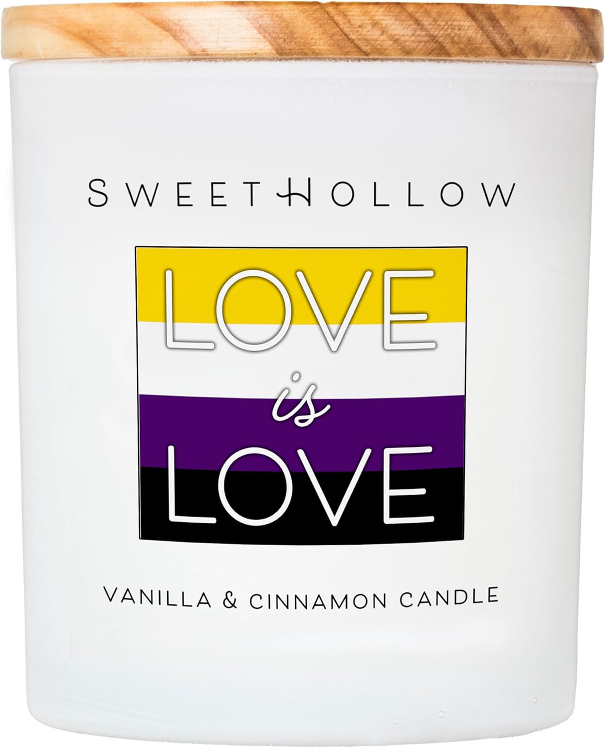 Love is Love Non-Binary Pride Flag Candle