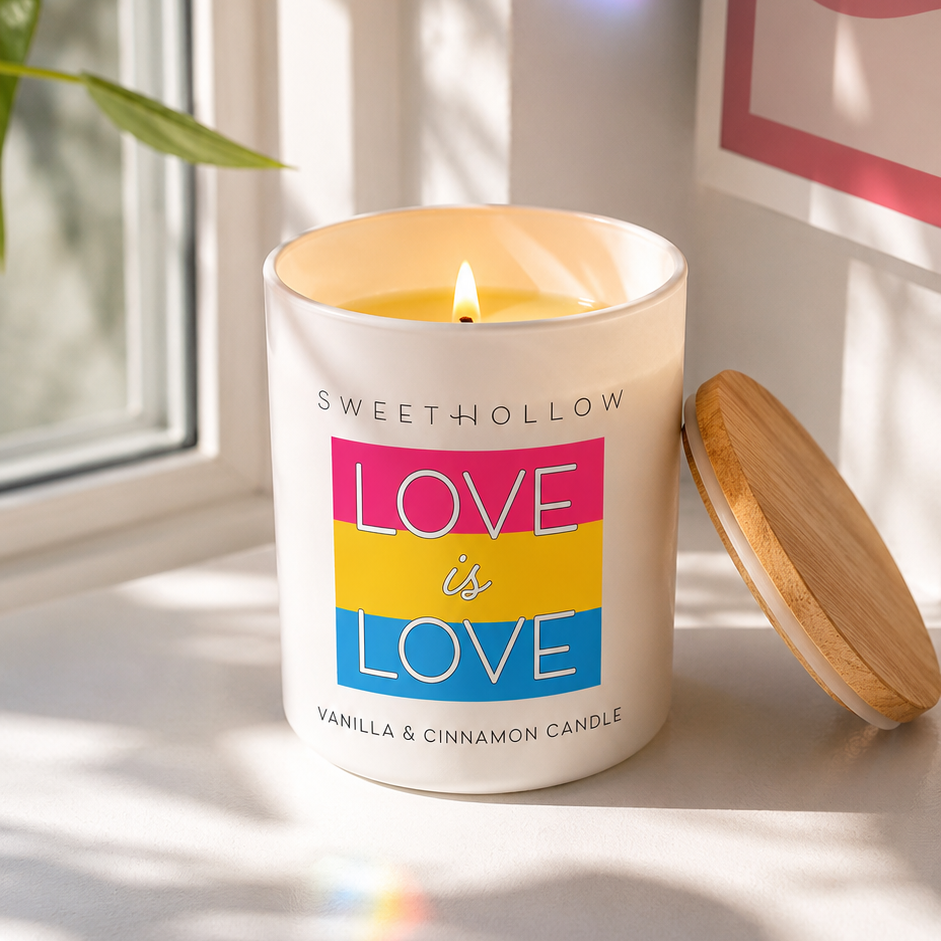 Love is Love Pansexual Pride Candle