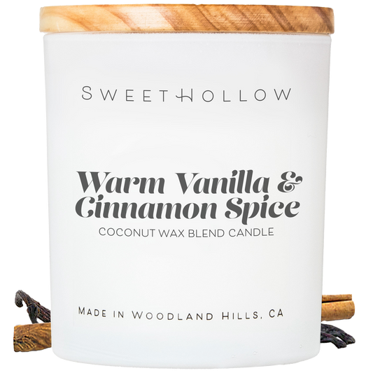 Warm Vanilla & Cinnamon Spice Candle