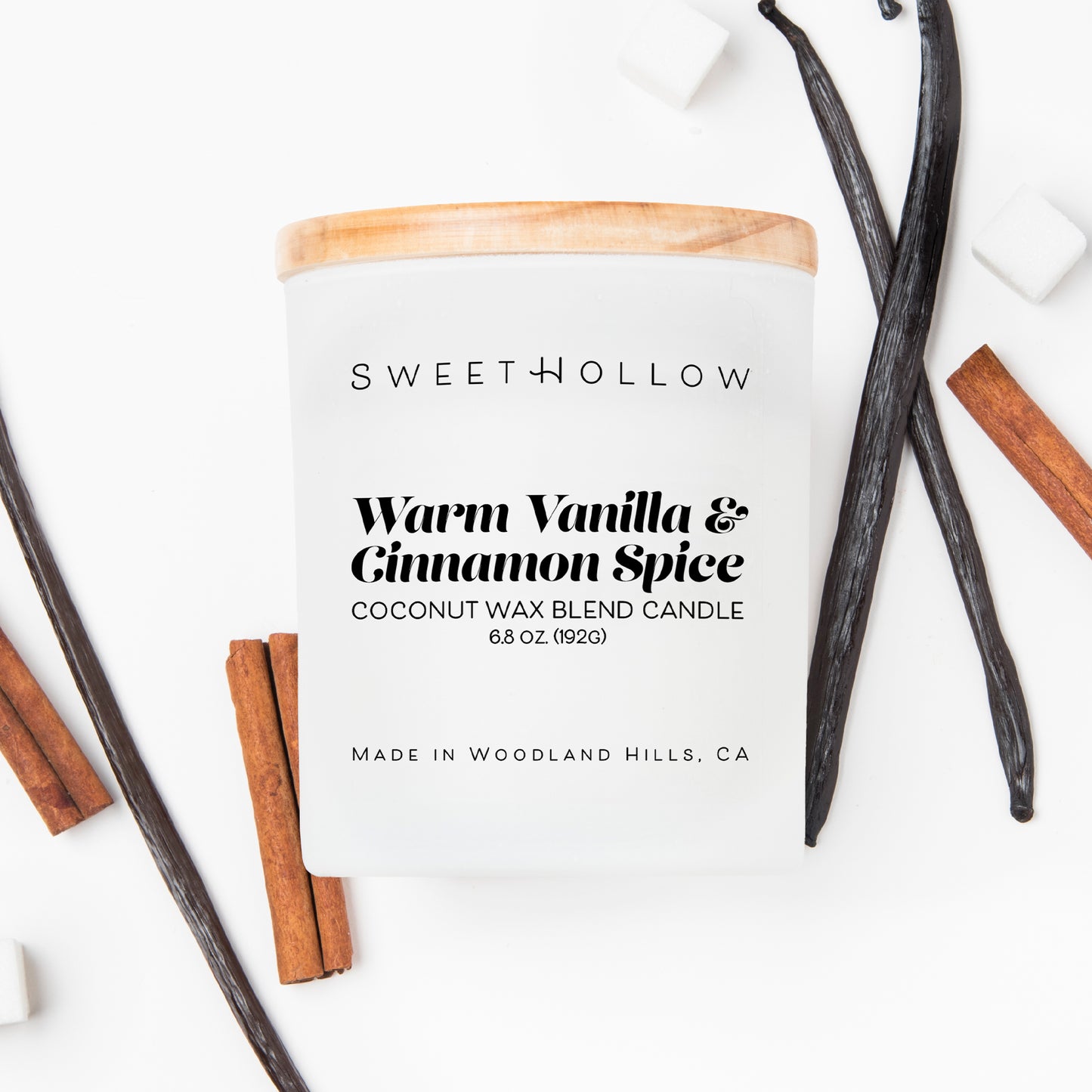 Warm Vanilla & Cinnamon Spice Candle