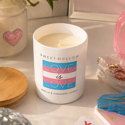 Love is Love Trans Pride Candle