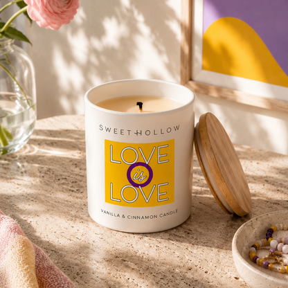 Love is Love Intersex Pride Candle