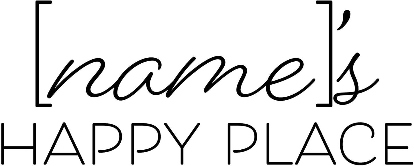 Personalized Happy Place Candle