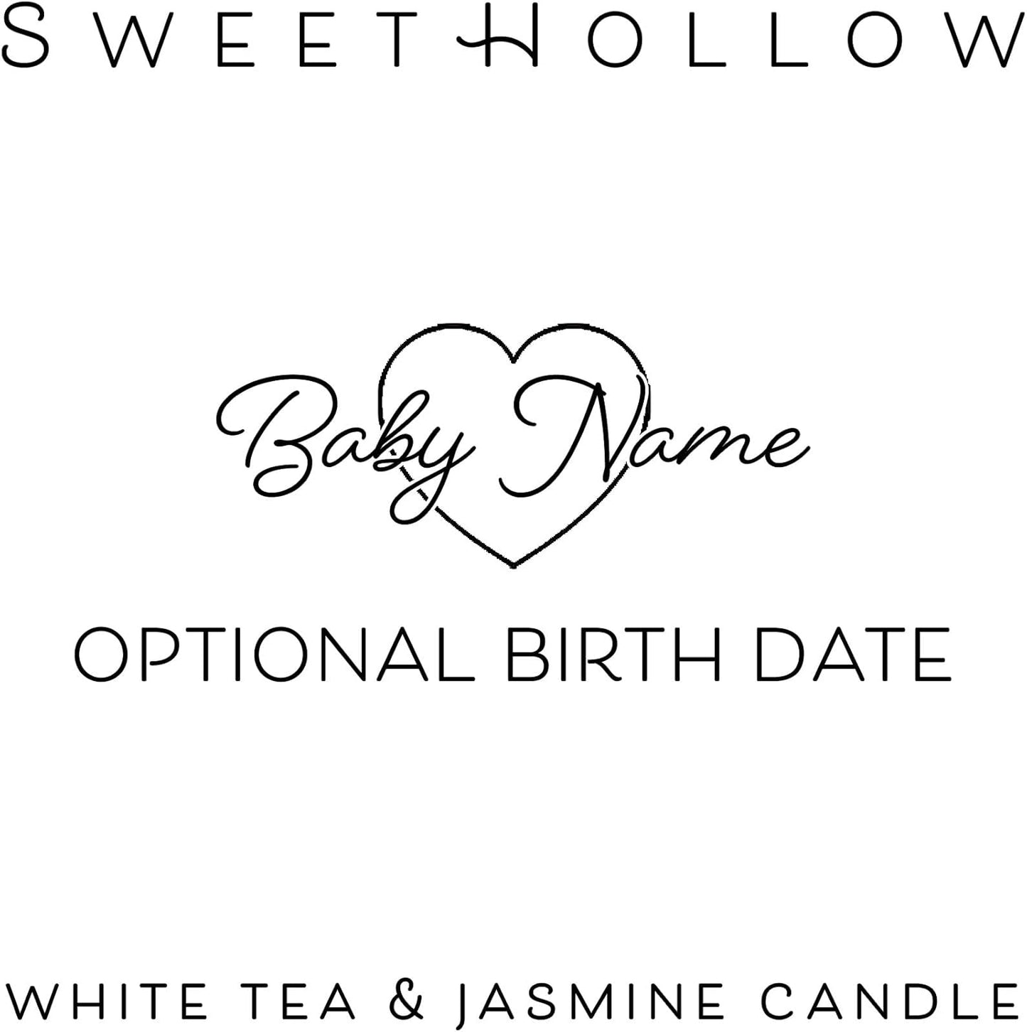Personalized Candle for New Baby