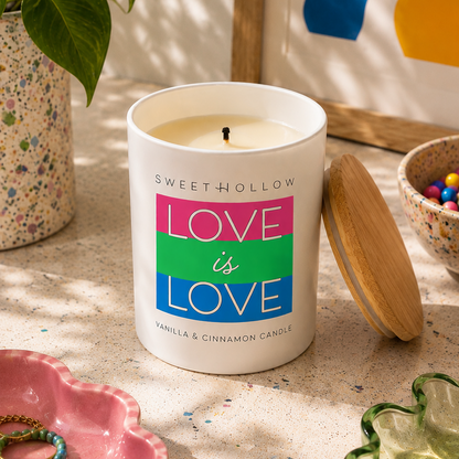 Love is Love Polysexual Pride Candle
