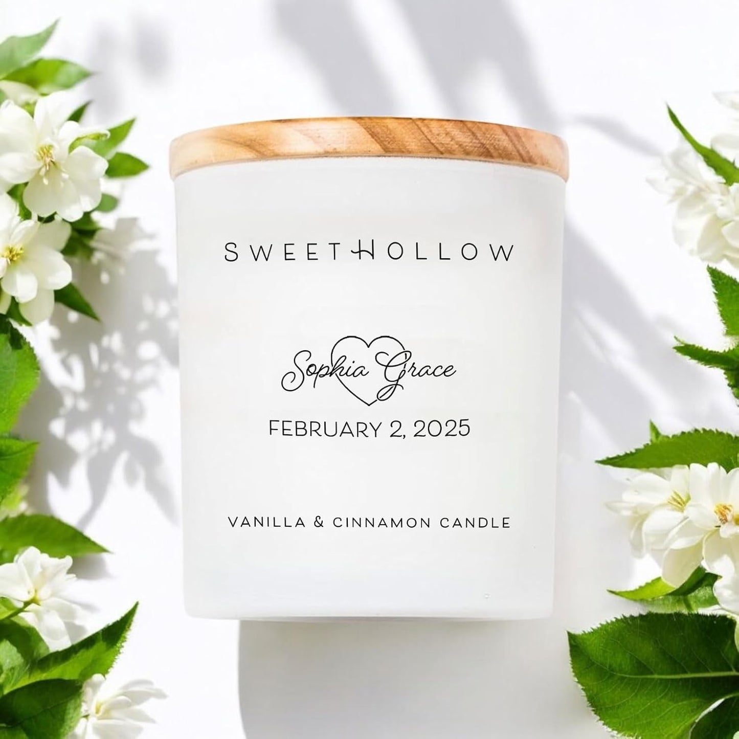 Personalized Candle for New Baby