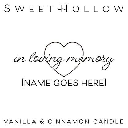 Personalized Candle for Sympathy