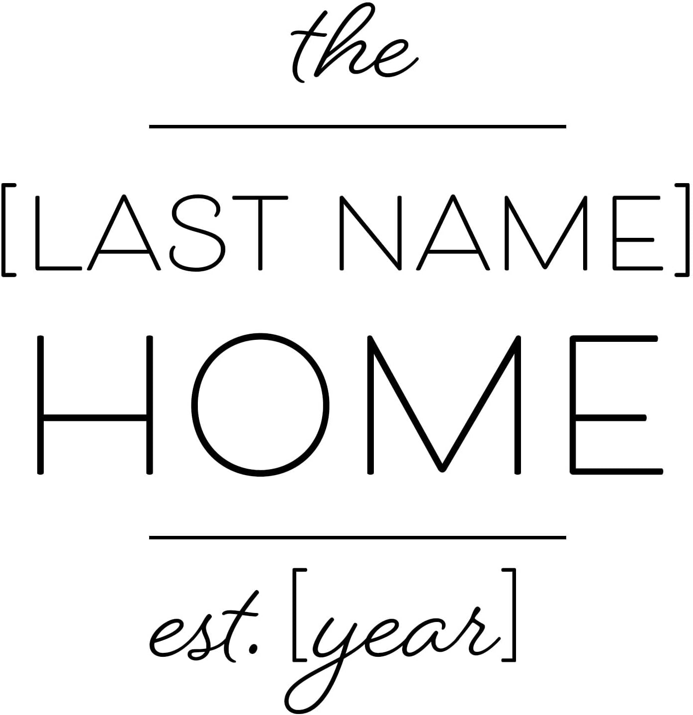 Personalized Candle for Family New Home