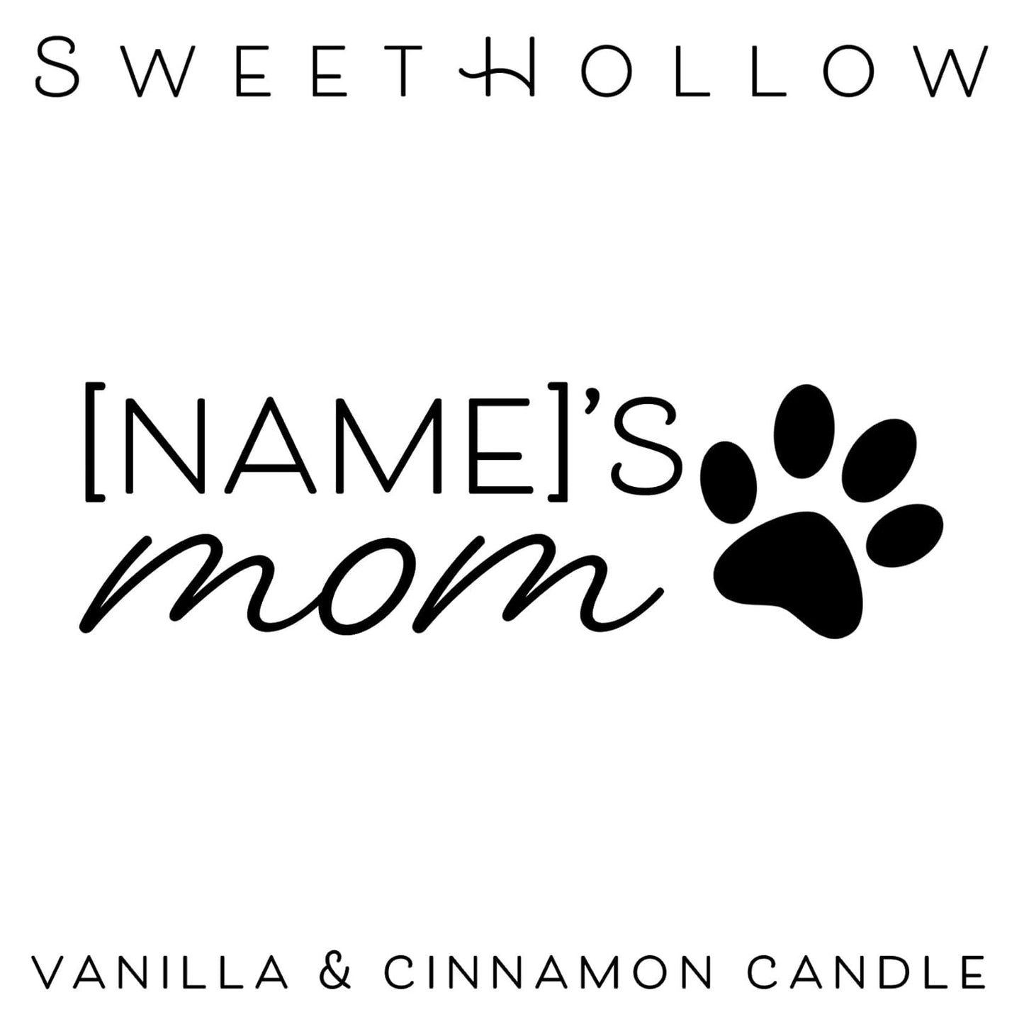 Personalized Pet Mom Candle