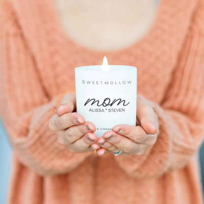 Custom Mom Candle with Kids Names