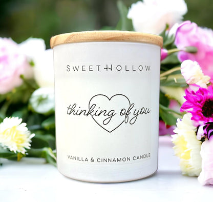Thinking of You Candle With Heart