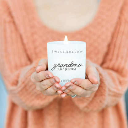 Custom Grandma Candle with Kids Names