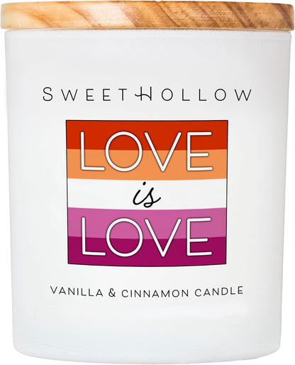 Love is Love Lesbian Pride Candle