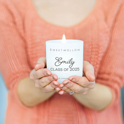 Personalized Class of 2025 Graduation Candle