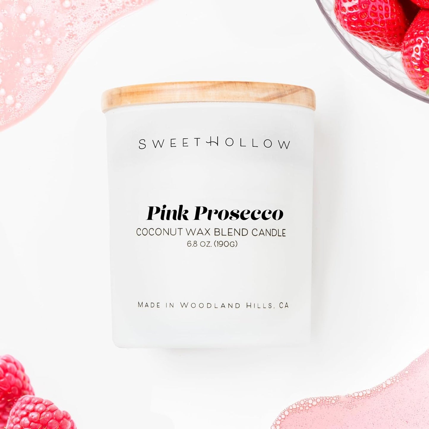 Pink Prosecco Candle