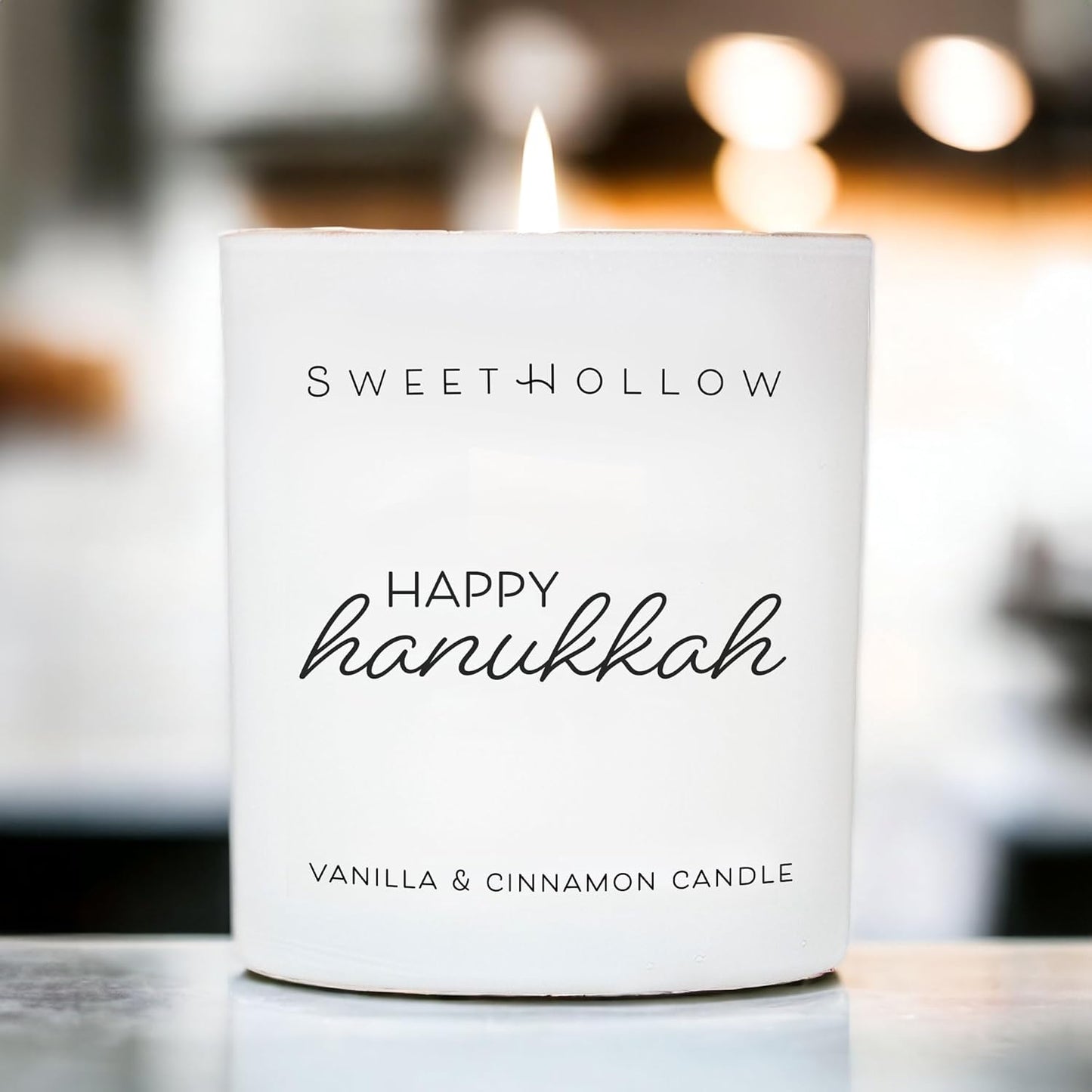 Happy Hanukkah Candle