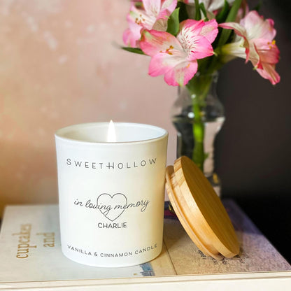 Personalized Candle for Sympathy