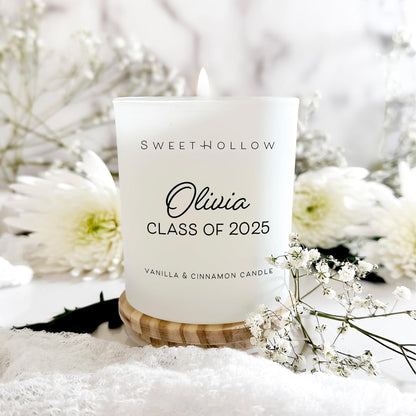Personalized Class of 2025 Graduation Candle