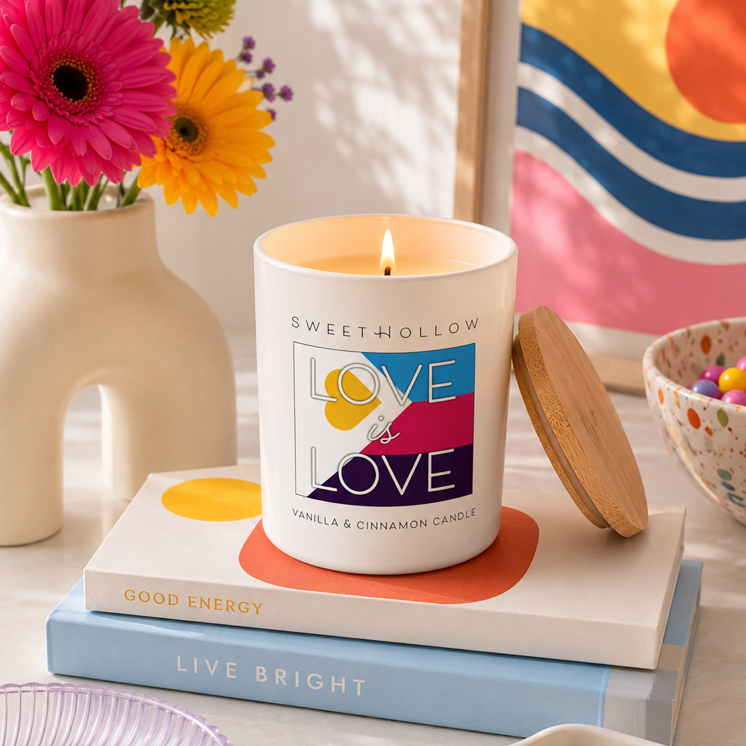 Love is Love Polyamory Pride Candle