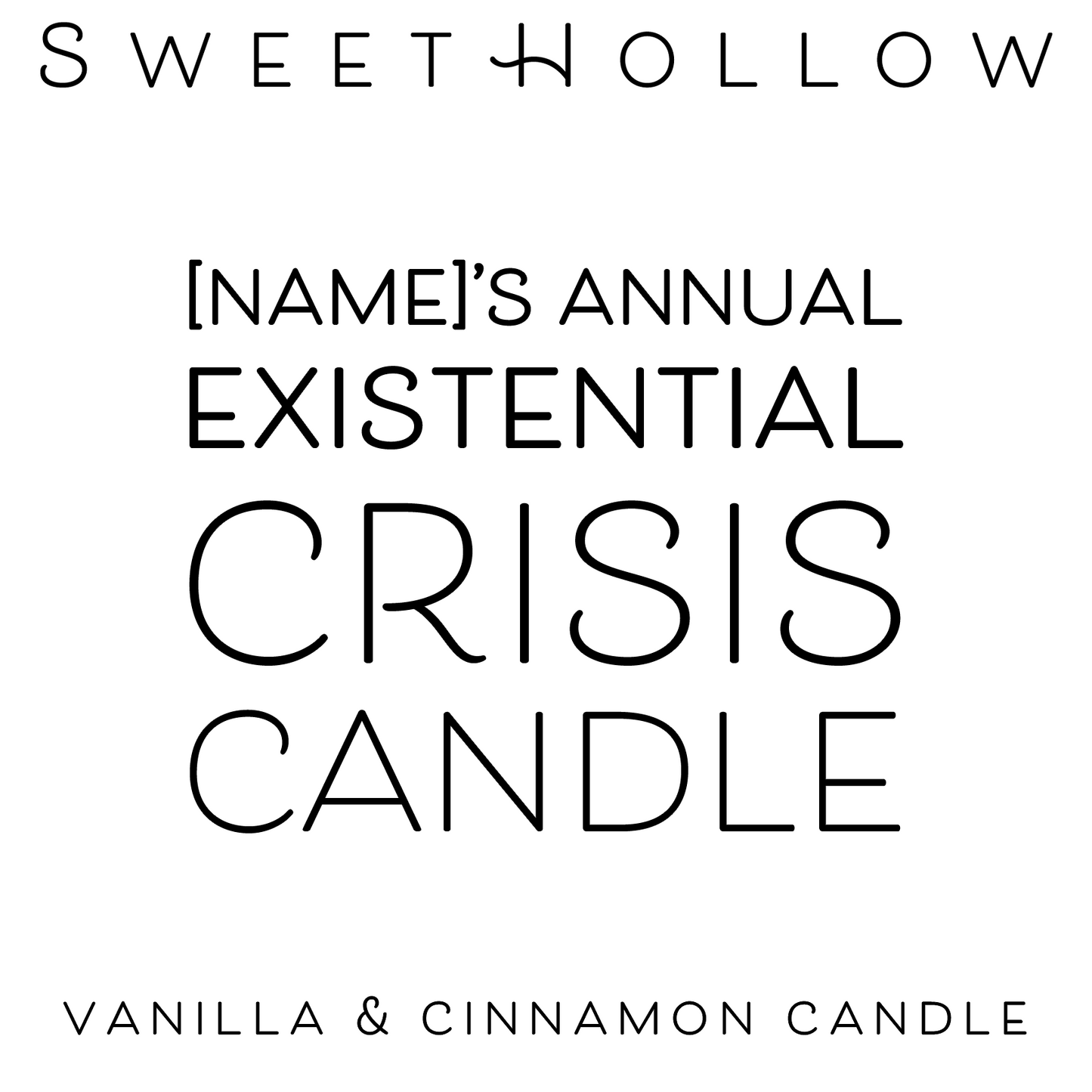 Personalized Annual Existential Crisis Candle for Birthday