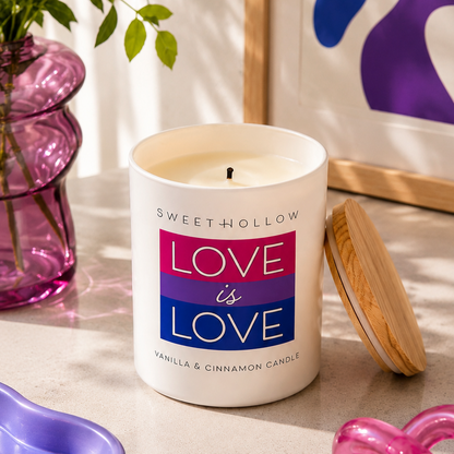 Love is Love Bisexual Pride Candle