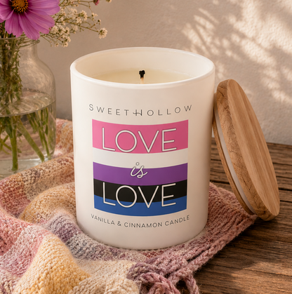 Love is Love Genderfluid Pride Candle