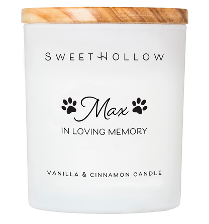 Personalized Pet Memorial Candle
