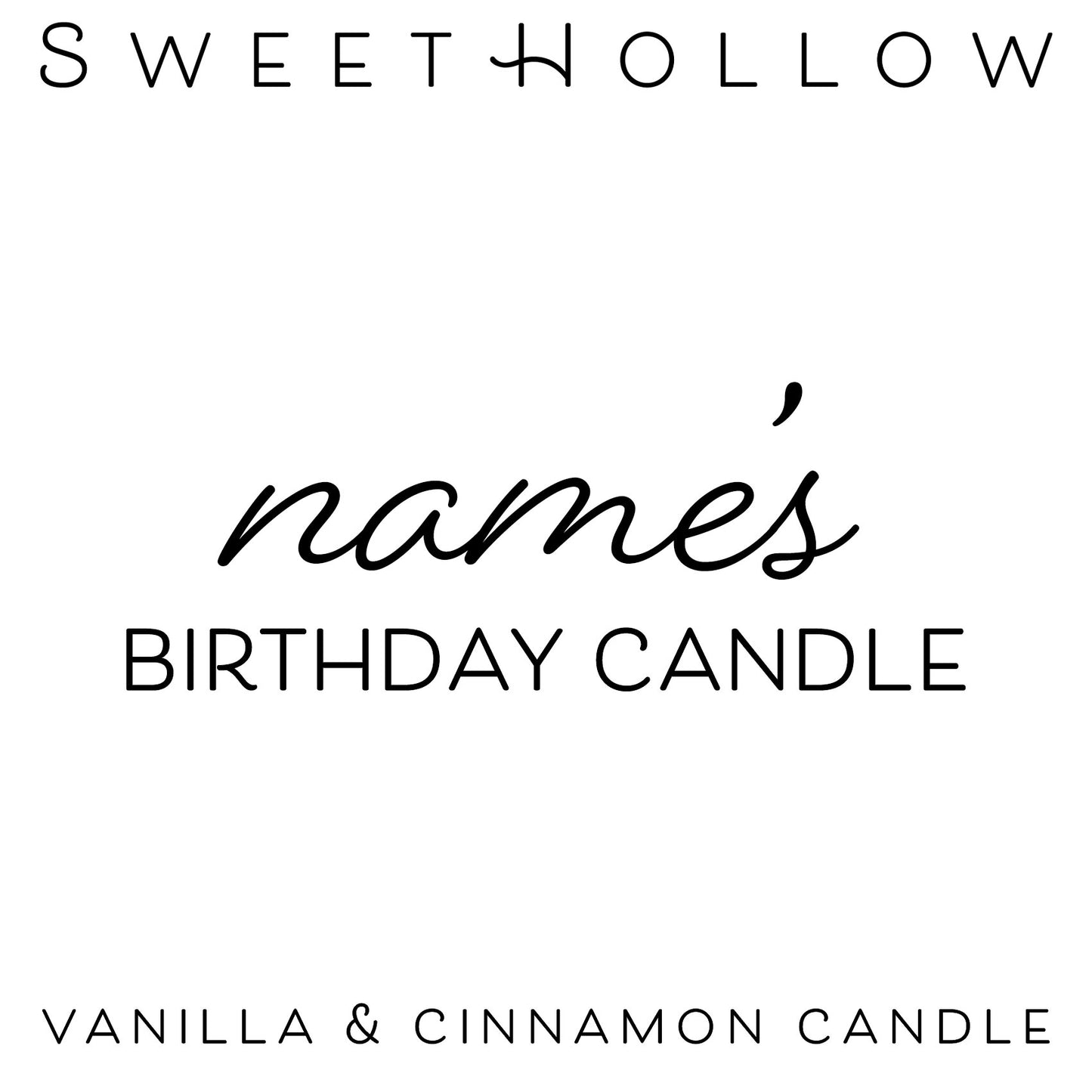 Personalized Birthday Candle with Name