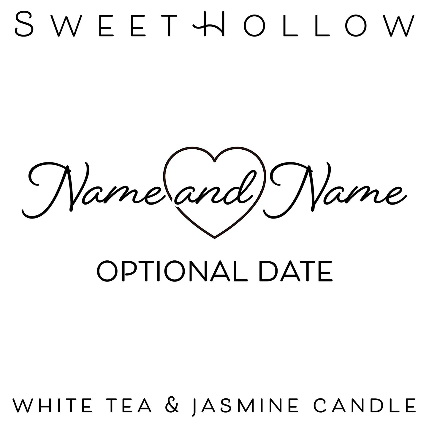 Personalized Candle for Wedding, Engagement, or Anniversary