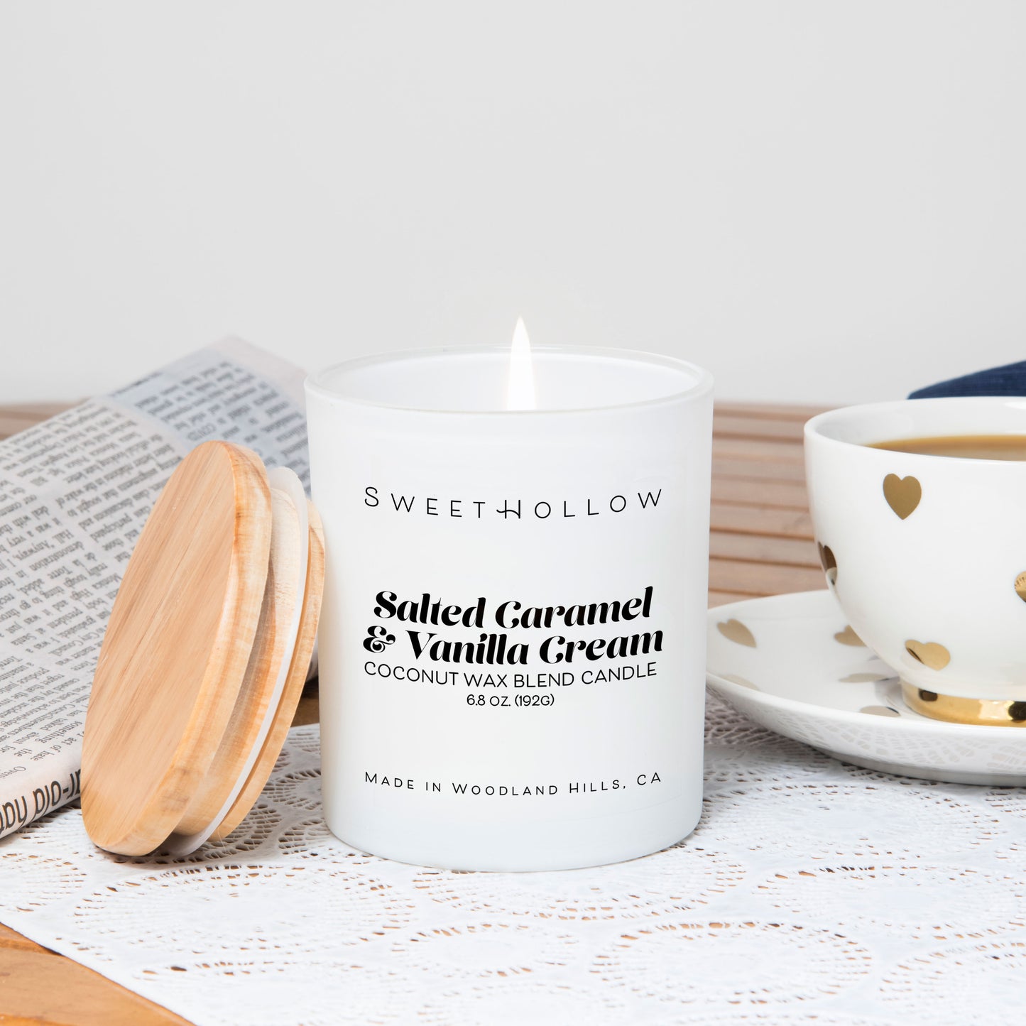 Salted Caramel & Vanilla Cream Candle
