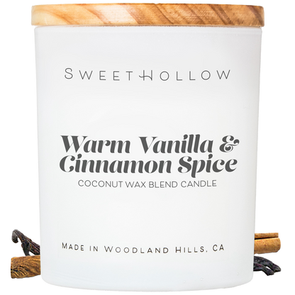 Warm Vanilla & Cinnamon Spice Candle