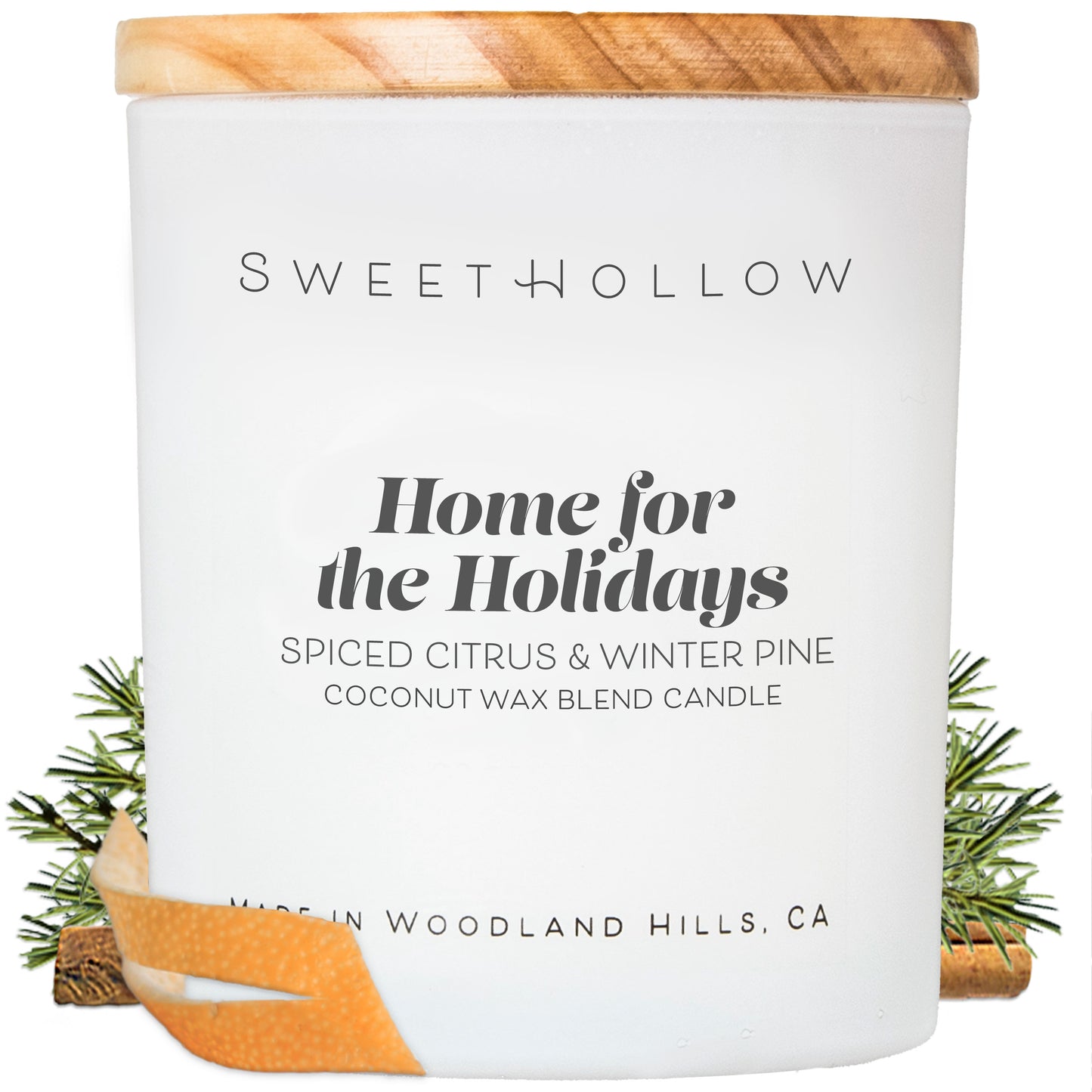 Home for the Holidays Spiced Citrus & Winter Pine Candle