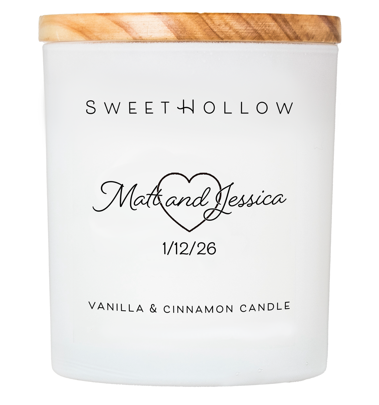 Personalized Candle for Wedding, Engagement, or Anniversary