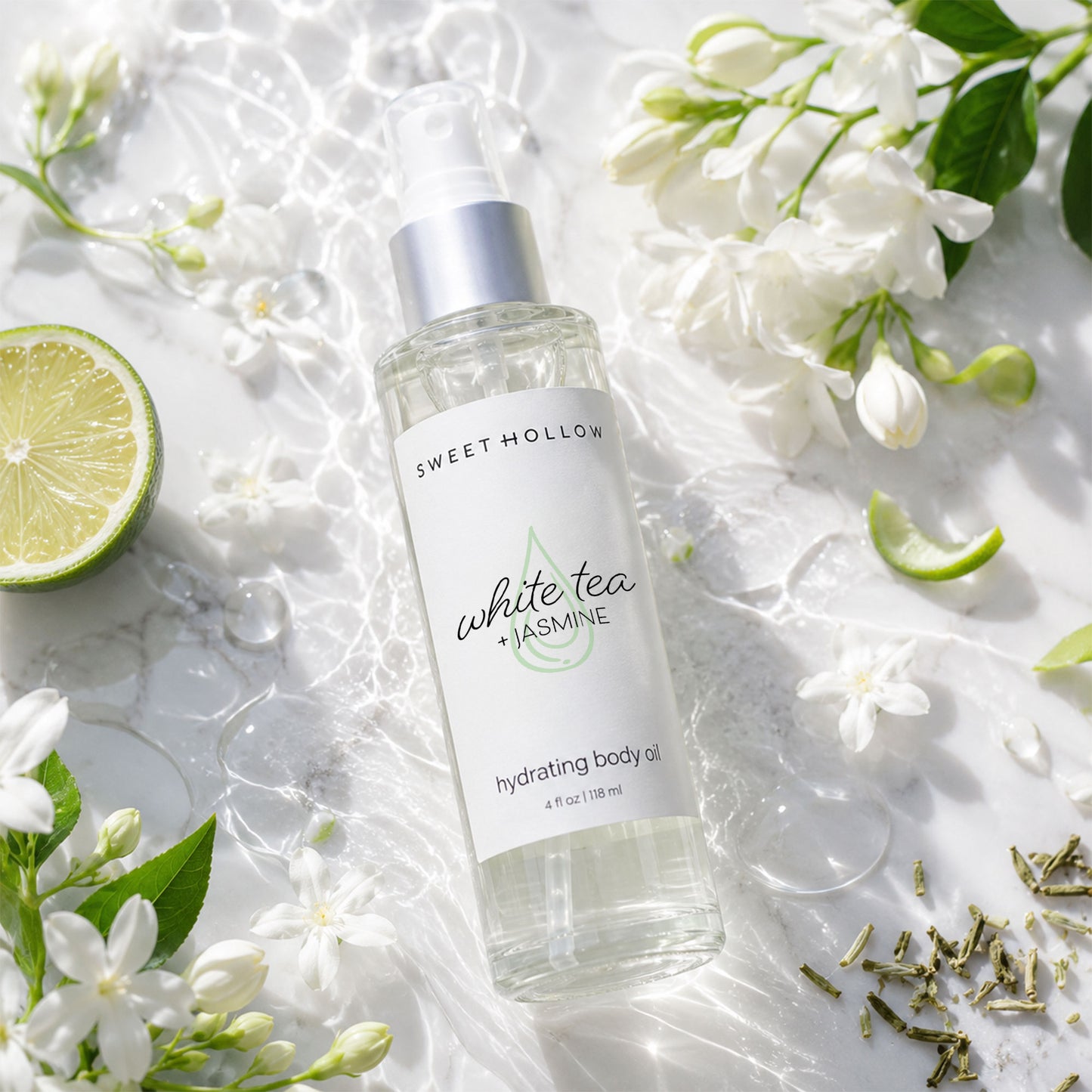 White Tea + Jasmine Hydrating Body Oil