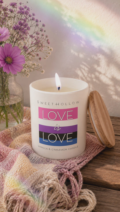 Love is Love Genderfluid Pride Candle